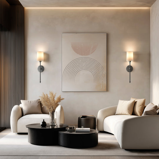 WIRELESS CYLINDRICAL WALL SCONCES (SET OF 2)